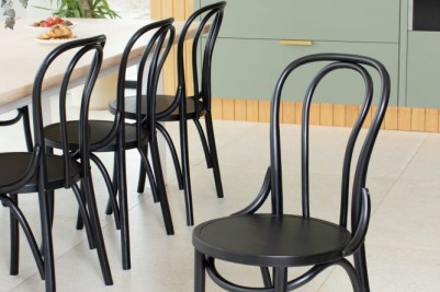 Black Bentwood Bistro Chair Group